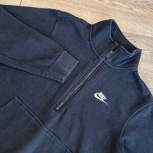 Nike 1/2-Zip Sweatshirt Pullover Women’s Med Swoosh Logo Mock Neck Yoga Gym